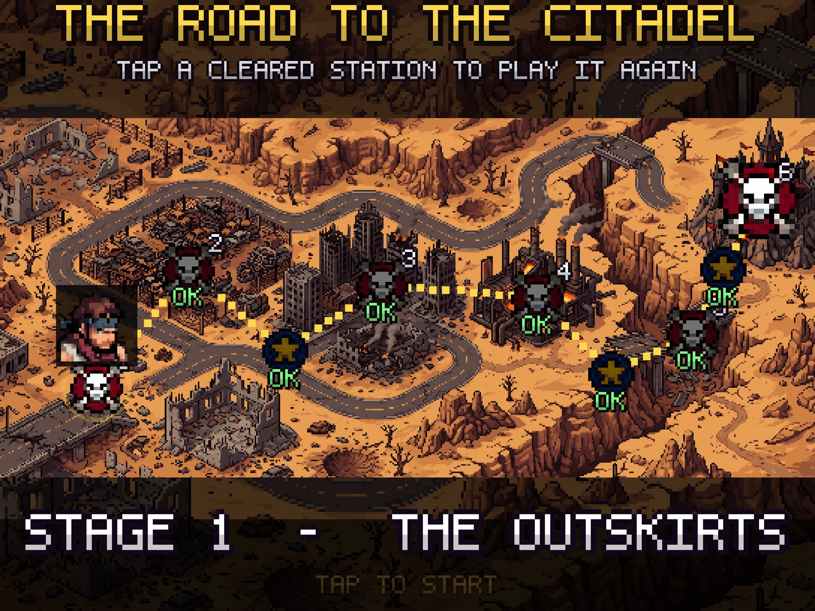 The world map: the road to the Citadel